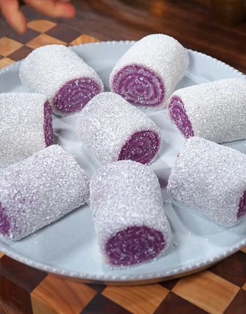 🍠 Purple Sweet Potato Glutinous Rice Rolls